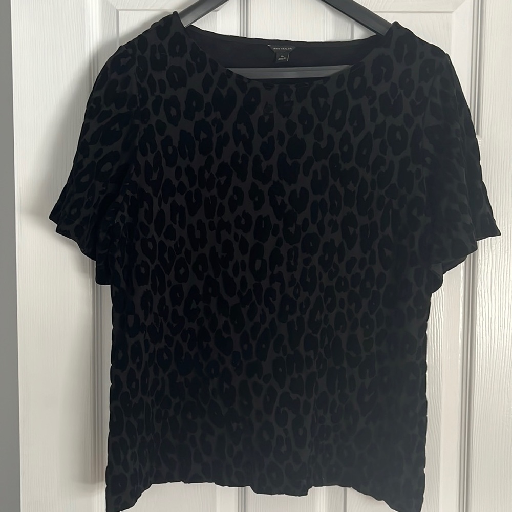 Ann Taylor cheetah print blouse